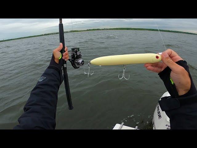 Spring Back Bay Fishing - Throwing Big Plugs For Striped Bass