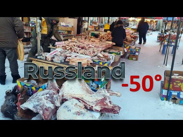 YAKUTIA  The Coldest Open Air Local Market in the World  6000 km from Moscow