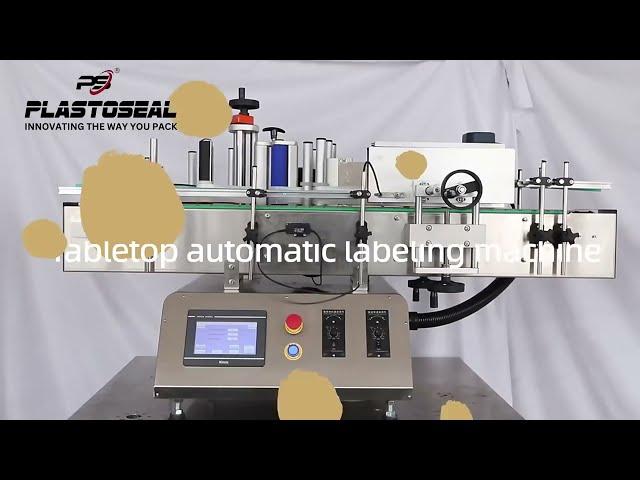 Tabletop Automatic Labeling Machine | Compact & Efficient Round Bottle Labeling Solution