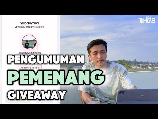 Pengumuman PEMENANG GIVEAWAY