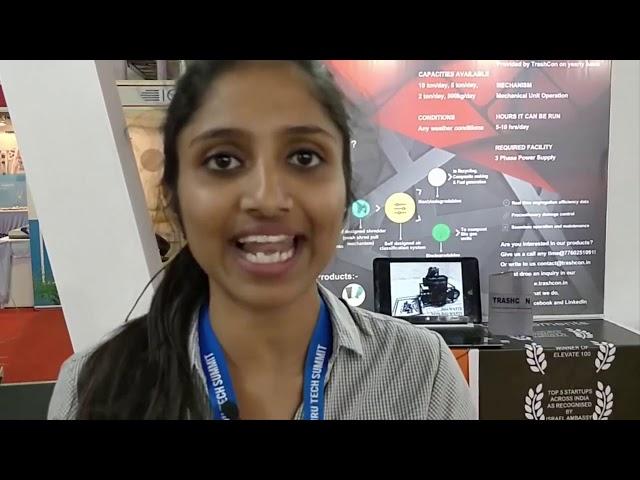 Nivedha at Trashcon to Telecomdrive - Solid waste management