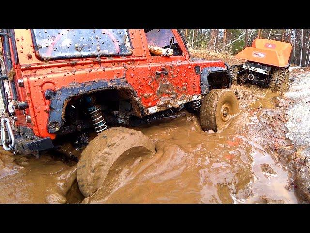 RC Trucks OFF Road — Adventures Land Rover Defender 4х4 | The Beast 6x6 RC4WD — RC Extreme Pictures