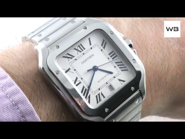 2018 Cartier Santos Large STEEL SmartLink & QuickSwitch WSSA0009 Santos de Cartier Watch Review