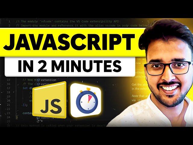 JavaScript Tutorial for Beginners: Learn JavaScript in 2 Minutes | JavaScript Roadmap