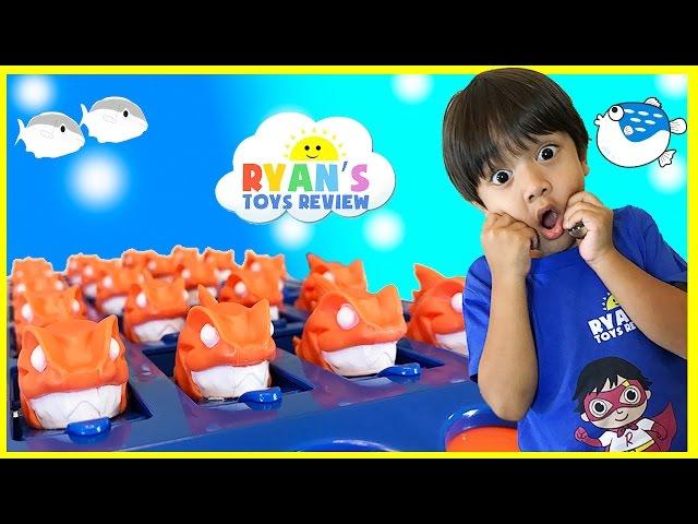 Family Fun Games for Kids Piranha Panic with Egg Surprise Toys