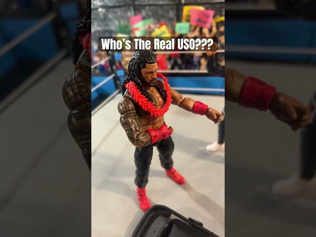 Who’s The Real Uso #wsc #wwe #actionfigures #viral #wrestling #picfed #shorts #memes #wwetoys #usos