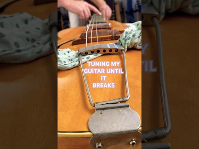 You can’t stop me! #brokenguitar #suspense #satisfying #shorts #guitar #notaluthier