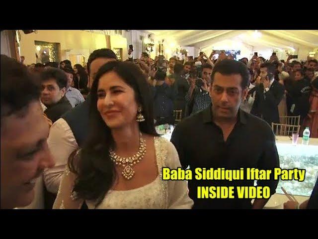 Salman Khan, Katrina, Shahrukh INSIDE VIDEO | Baba Siddiqui Iftar Party | COMPLETE VIDEO