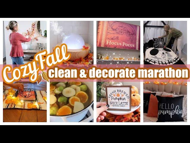 COZY FALL CLEAN & DECORATE WITH ME MARATHON & HALLOWEEN DECORATE TIFFANI BEASTON HOMEMAKING 2023 