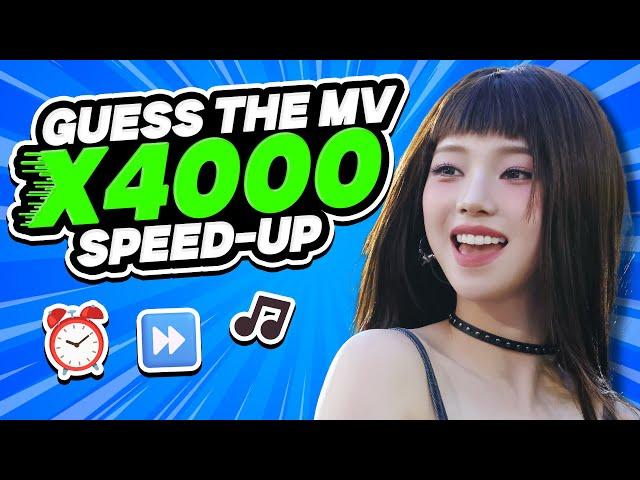 GUESS THE KPOP MV IN 4000X SPEED | KPOP QUIZ