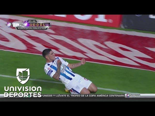 Víctor Guzmán cerró la goleada de Pachuca con un golazo