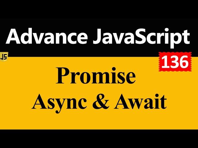 Promise and Async Await in JavaScript (Hindi)