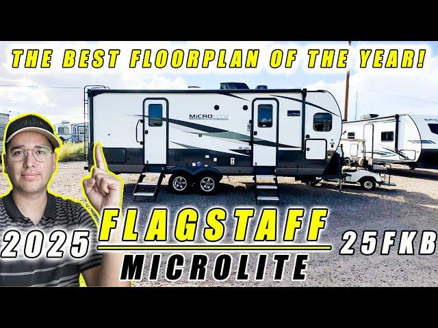 2025 FLAGSTAFF MICROLITE  25FKB: THIS COUPLES TRAVEL TRAILER DESERVES AN AWARD ITS PERFECT! MUST SEE