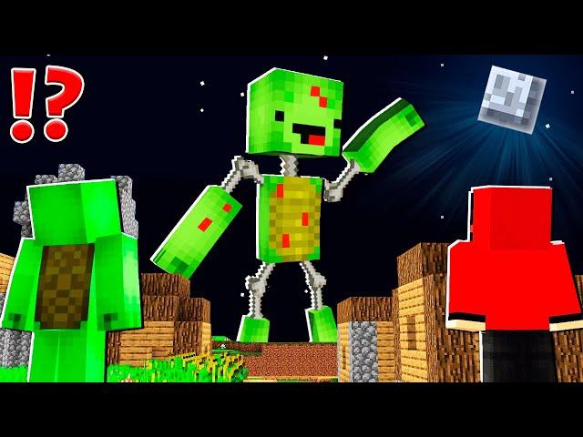 Why Creepy MIKEY LONG LEGS Titan ATTACK JJ and MIKEY at 3am ? - in Minecraft Maizen