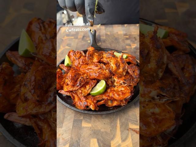 Garlic guajillo shrimp