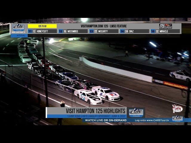 REWIND: Visit Hampton 125 - CARS Late Model Stock Tour - Langley Speedway - June 4, 2022