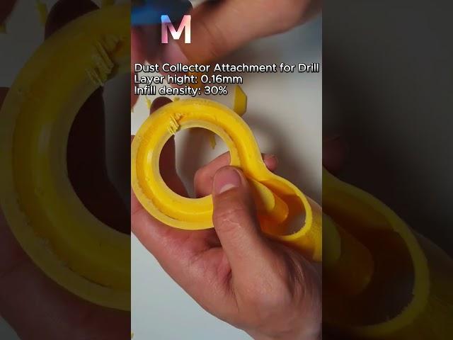 Dust Collector Attachment for Drill   #3dprinter  #3dmaker