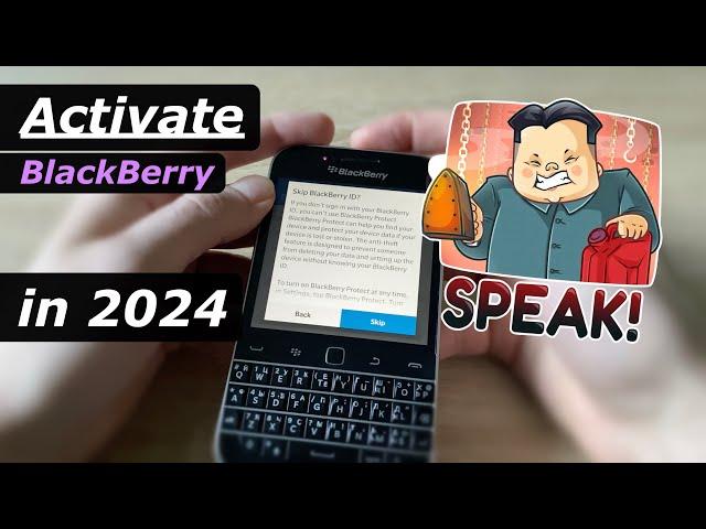 How to ACTIVATE old BlackBerry – if Screen Reader doesn’t want to speak!