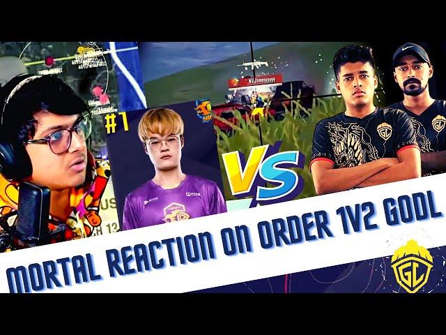 Mortal Reaction on Order 1v2 Godlike | Jimmy Red Dot | Godlike Vs Nova PMGC