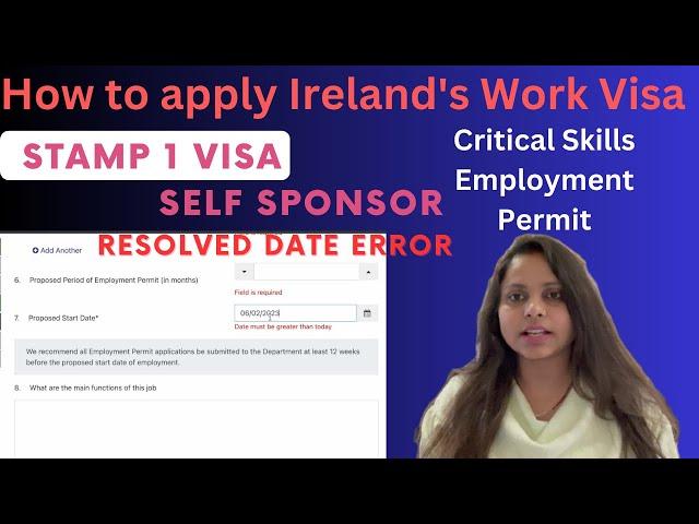 Critical Skills Employment Permit Ireland | Ireland Visa Application | Stamp 1 @CastleOfDreams03