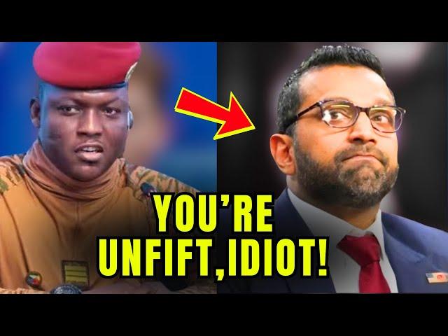 KASH PATEL Freaks Out Live After IBRAHIM TRAORÉ Exposes His Family Secret!
