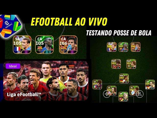 EFOOTBALL 2025 MOBILE - DREAM TEAM AO VIVO  - ATUALIZAÇÃO EFOOTBALL 2025