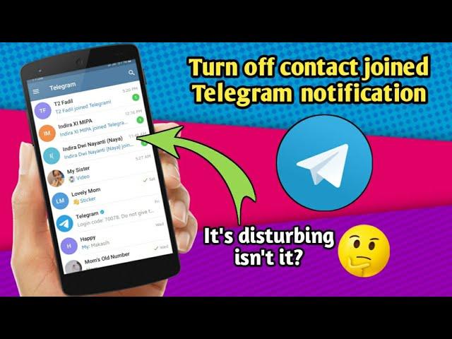 How to turn off contact joined Telegram