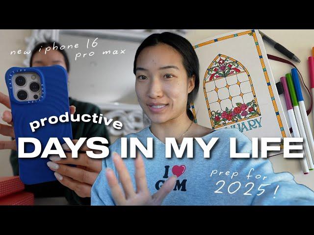 MAKING 2025 MY YEAR | Workout w/ Me, iPhone 16 Pro Max Unboxing + Productive Days!