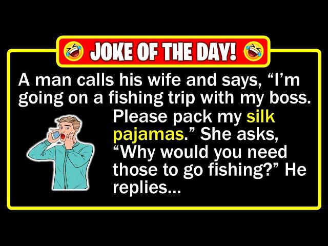  BEST JOKE OF THE DAY! - A man calls his wife to tell her he is going fishing... | Funny Dad Jokes