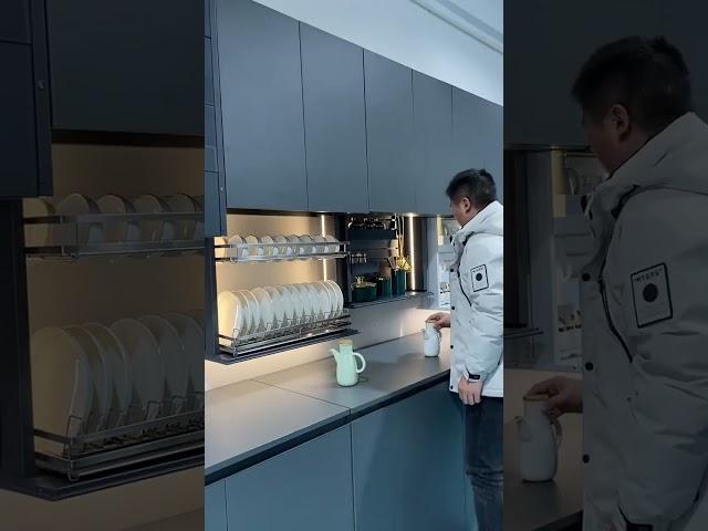 welcome to intelligent storage basket showroom for new kitchen cabinets design #kitchencabinets