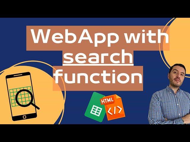 WebApp to search and display a Sheets table