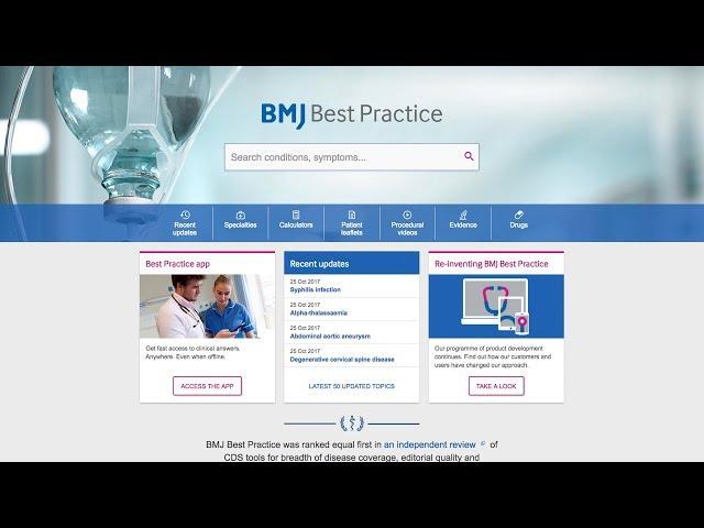 The BMJ Best Practice website