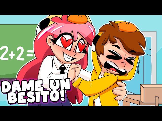 ¡MI COMPAÑERA de CLASE se ENAMORA de MI!  ¿ME BESA?  - PatOni x Patita