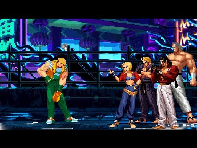 [KOF Mugen] Challenge | Legendary Terry Bogard vs Mr.Karate 2nd, Ex-Robert, Mary-RB, Oldmon [ 1vs4 ]