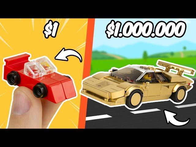 LEGO Машина за $1 vs $1,000,000