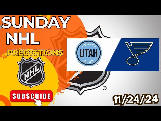 NHL Picks & Predictions Today 11/24/24 | NHL Picks Today 11/24/24 | Best NHL Bets