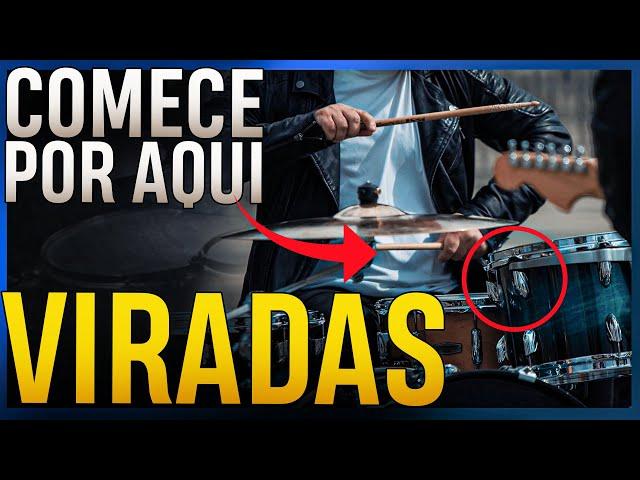 INICIANTE: Como Fazer VIRADAS de BATERIA na MÚSICA (Drum Fills)