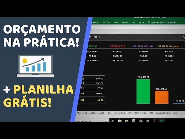 Orçamento doméstico na prática + Planilha Grátis! O passo a passo para o controle financeiro