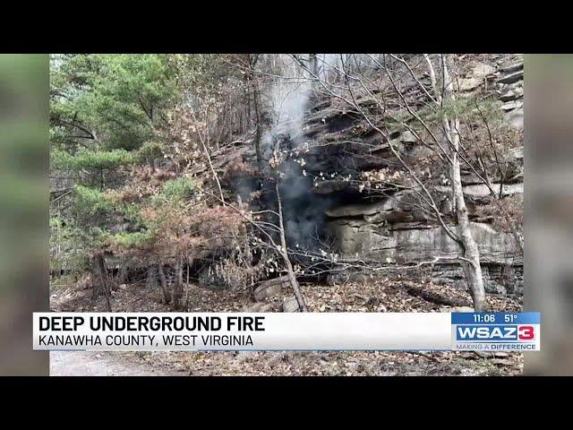 Deep underground fire monitored in Kanawha County