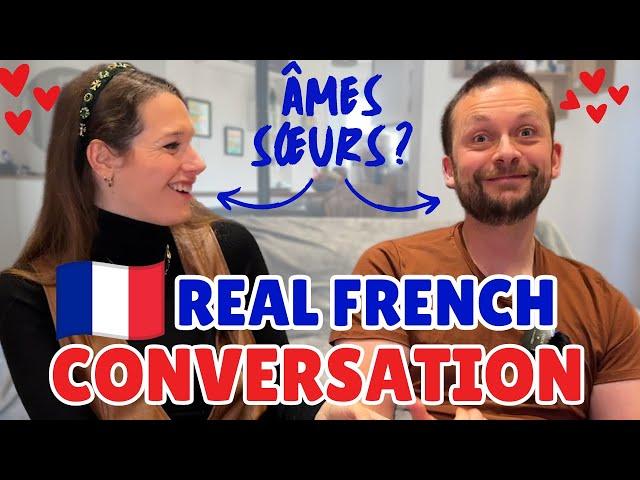 Our Love Story ️ Learn French with a Real French Conversation (FR/EN subtitles)