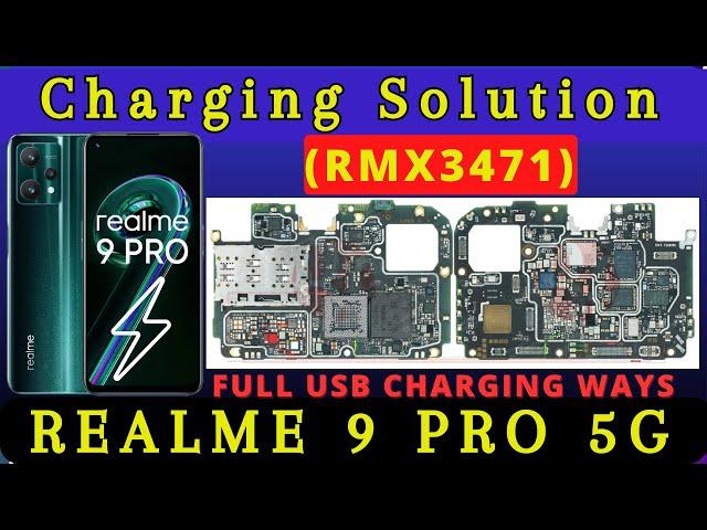 Realme 9 Pro 5G RMX3471 CHARGING not working problem solution : usb ways jumper Schematic Diagram