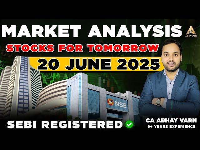 Nifty, Bank Nifty and Sensex Analysis | Top Stocks for Tomorrow | Market Analysis for Tomorrow