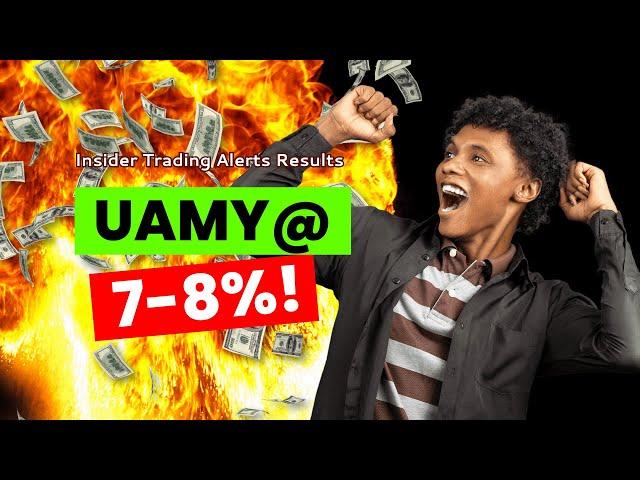  HUGE Insider Trade Alert on UAMY!  Why This Stock is Poised for MASSIVE Gains! 