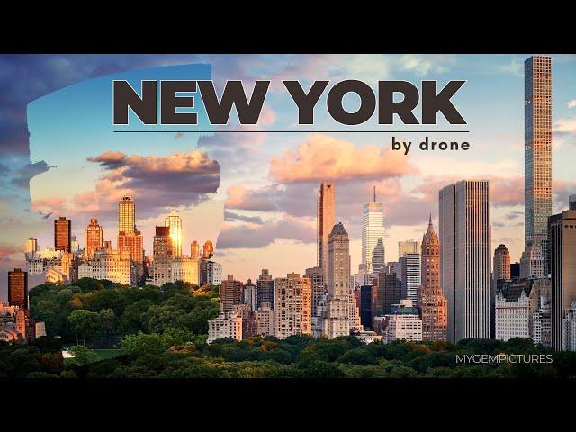 NEW YORK BY DRONE  | 4K | Beautiful sunrises, autumn colors & night views