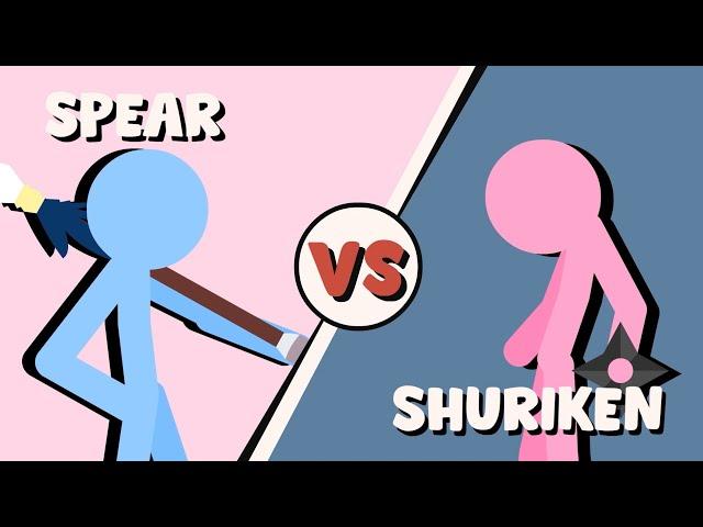 Supreme Duelist Stickman Animation: SPEAR vs SHURIKEN