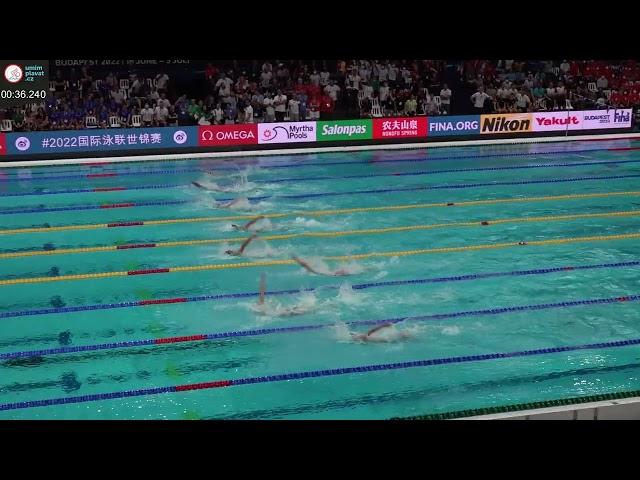 THOMAS CECCON WSC Budapest 2022 100 back final world record 51.60