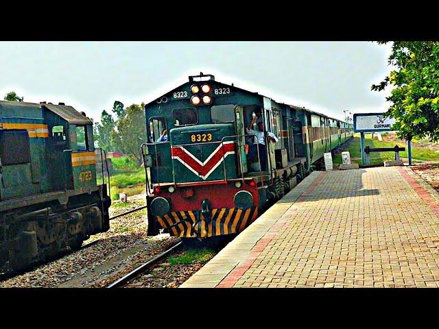 135 Years Old Historical Gurmani Railway Station || Catching GMU-30 4723 Dn RL & 129 Up Thal  8323