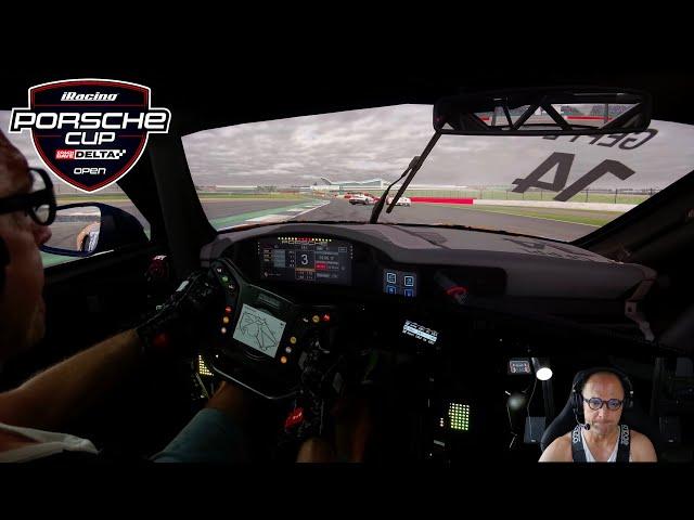 Porsche Cup at Silverstone - Spin in Turn 4 | Open Setup | Strength of Field 3352 - D-Box Motion