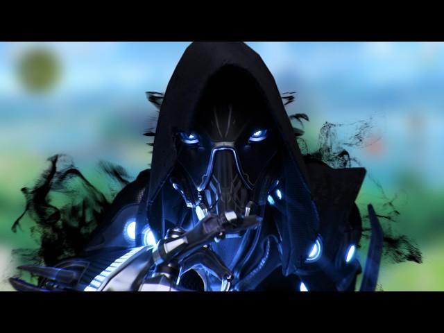 Blue Black Cyber Shadow Animated Stream Transition OBS Stinger