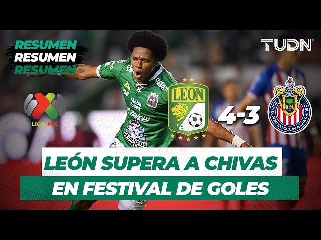 Resumen León 4 - 3 Chivas | Liga MX - Apertura 2019 - Jornada 5 | TUDN